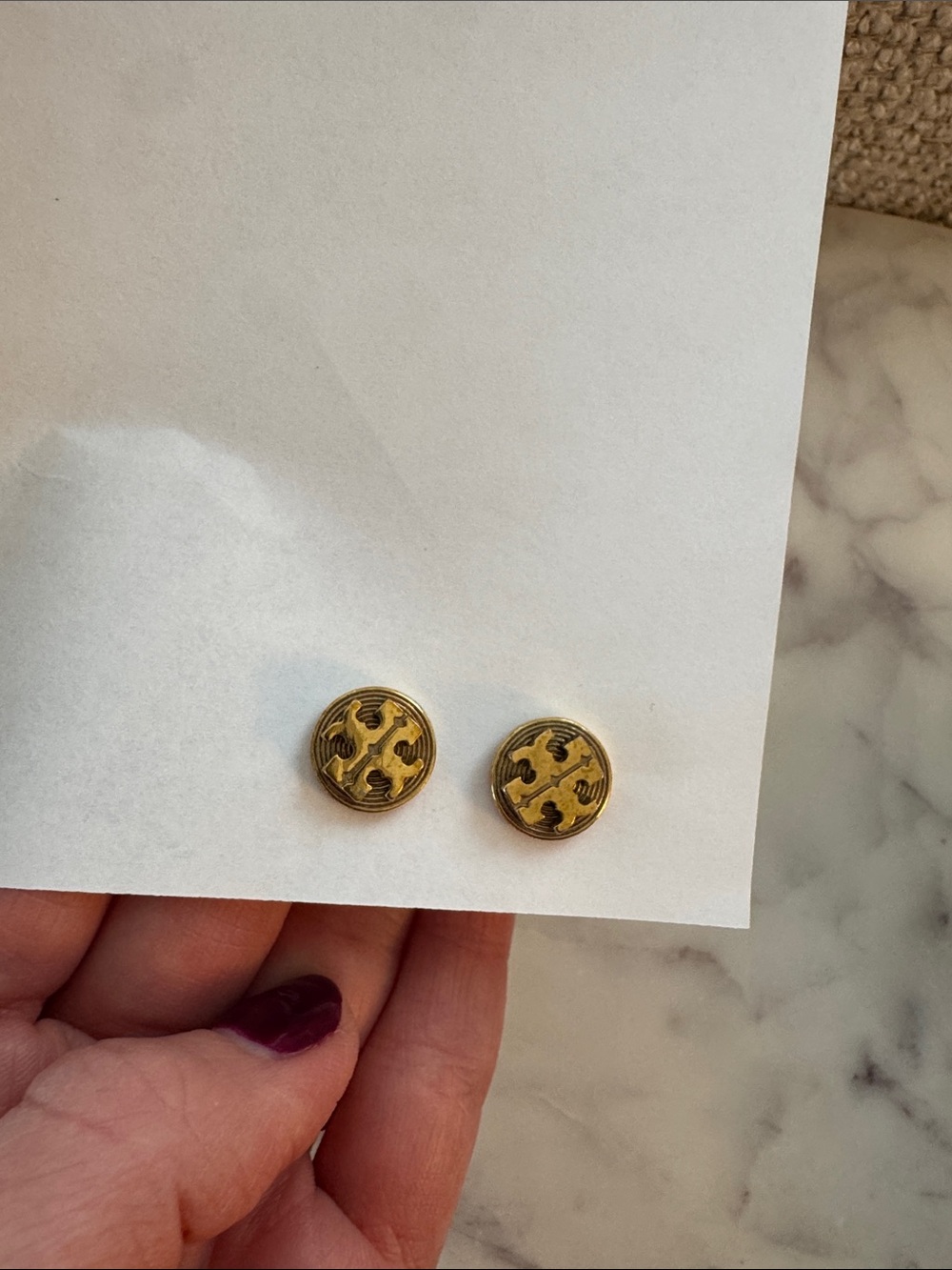 Tory Burch gold earrings